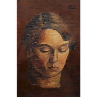 Anselmo Bucci (Italian 1887-1955) Female Portrait