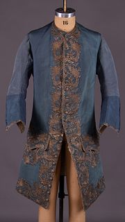 RAPPORT EMBROIDERED SLEEVED WAISTCOAT, 1740-1750s