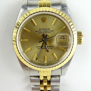 Lady's Vintage Circa 1987-1988 Rolex Oyster Perpetual Gold Watch