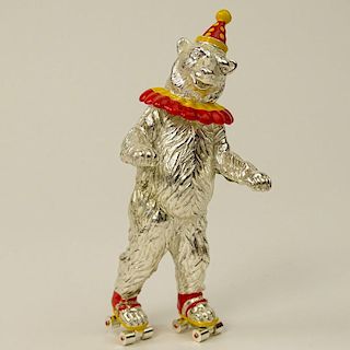 Tiffany & Co. Sterling and Enamel Circus Figure "Circus Bear"