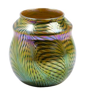 Quezal Art Glass Vase