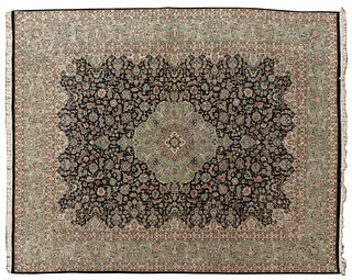 Kashan Style Room Size Wool Rug