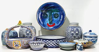 Asian Blue and White Porcelain Assortment