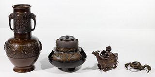 Japanese Bronze Object Assortment