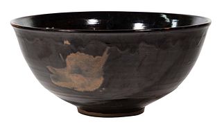Japanese Karatsu Ceramic Drip Glaze Bowl