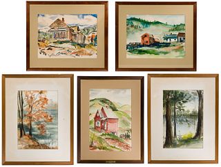 William Musick (American, 1896-1971) Watercolor Assortment