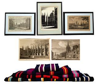 Oxford University Print and Academic Scarf Assortment