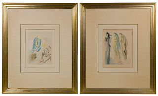 Salvador Dali (Spanish, 1904-1989) 'The Divine Comedy' Wood Engravings