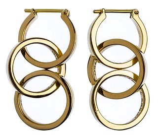 Tiffany & Co 18k Yellow Gold Pierced Earrings