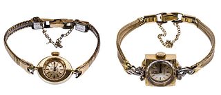 14k Yellow Gold Case Wristwatches