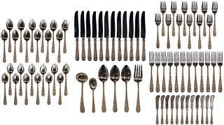 S Kirk & Sons 'Repousse' Sterling Silver Flatware Service