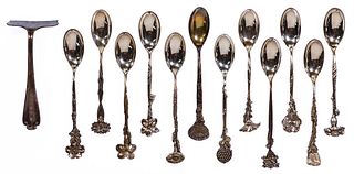 Tiffany & Co. 'Floral' Sterling Silver Demitasse Spoon Assortment