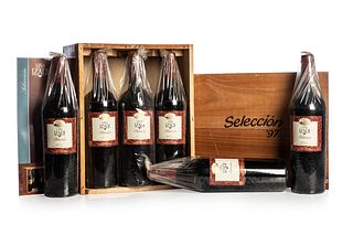 Six bottles Viña Izadi Selección, Crianza 1997. 
Category: Red wine. D.O. Rioja. Villabuena, Alava.