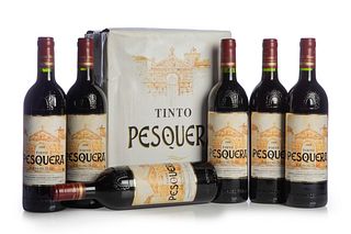 Six bottles Tinto Pesquera, Crianza 1999. 
Category: Red wine. D.O. Ribera del Duero. Pesquera de Duero, Valladolid.