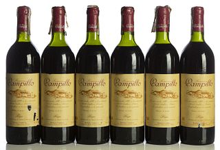 Six bottles Bodegas Campillo, Reserva 1987. 
Category: Red wine. D.O. Rioja.