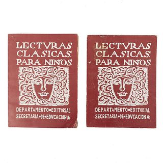Lecturas Clásicas para Niños. México: Talleres de la Comisión Nacional de los Libros de Texto Gratuitos, 1984. Facsimilar.Piezas: 2.