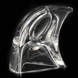 Violetero. Polonia, SXX. Diseño cabeza de águila. Elaborado en cristal Krosno Glassware.