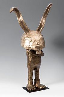 PIERRE SGAMMA (Algeria, 1961). 
"Papin oreille carrée".2019. 
Bronze, exemplary 5/8.
