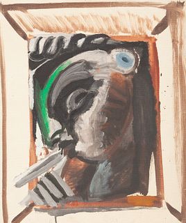 JUAN NAVARRO BALDEWEG (Santander, Cantabria, 1939). 
"Flautist", 1987. 
Mixed media on canvas.