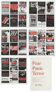 ANTONI MUNTADAS (Barcelona, 1942). "Fear, panic, terror" 2010. 5 digital prints on Hahnemühle paper, AP 1/4 copies.