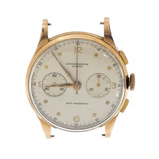CHRONOGRAPHE SUISSE CIE Antimagnetic watch case in 18kt yellow gold, mod. 823425, for men/Unisex.
