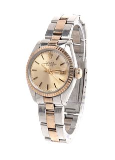 ROLEX Oyster Perpetual Datejust watch, lady.