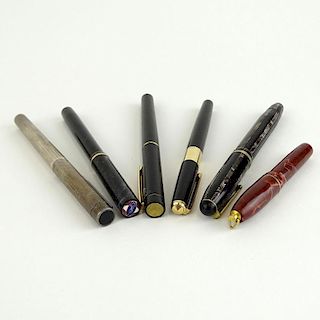 Collection of Six (6) Vintage Fountain Pens