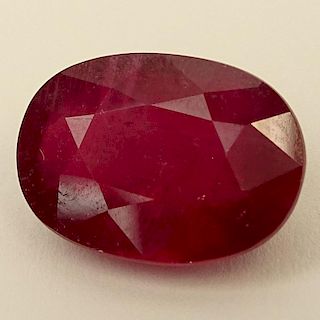 Approx. 23.73 Carat Oval Cut Natural Ruby.