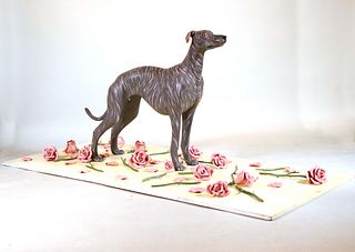 Lizbeth Stewart, 'Dog on a Bed of Roses', 1987