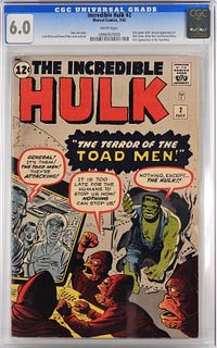 Marvel Comics Incredible Hulk #2 CGC 6.0
