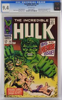 Marvel Comics incredible Hulk #102 CGC 9.4