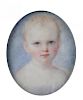 William Egley (British, 1798-1870) Portrait miniature of a boy watercolour on ivory inscribed verso