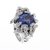 Oval cut sapphire ring of 11.238 cts.