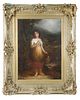 <p>English School (19th Century) A milkmaid oil on canvas, 57 x 41 cm</p>