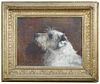 § Agnes Hilda Coates (British, 1877 - 1957) Study of "Towser", a terrier signed lower right "A H Coa