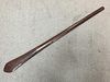 A South Seas hardwood club, possibly Tongan or Samoan, the blade shaped head with a central rib and