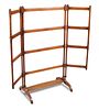 A Regency mahogany towel horse with double gate, 102 x 56cm (40 x 22in) <br. <br>Overall the conditi