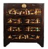 Japanese Lacquered & Hardstone Mounted Chest
