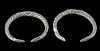 Parthian Twisted Silver-Copper Snake Bracelets (2)