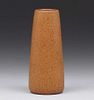Marblehead Pottery Small Brown Tapered Cylinder Vase c1910