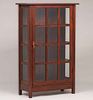 Gustav Stickley One-Door China Cabinet c1910