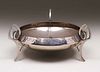 WMF Silver-Plated Secessionist Influenced Three-Leg Fruit Bowl c1910