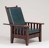 Extra Wide Roycroft Custom Morris Chair c1905