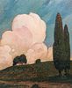 Adam J Rupert Prairie Landscape Trees & Clouds c1910