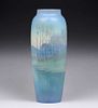 Tall Rookwood Pottery #907B Carl Schmidt Scenic Vase 1923 UNCRAZED