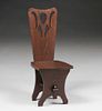 Grand Rapids Cutout Hall Chair c1910