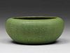 Roseville Pottery Matte Green Carnelian Bowl c1910