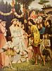 OIL ON CANVAS PAINTING OF A WEDDING SCENE