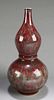 Chinese Enamel Glazed Crackled Gourd Vase