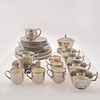 A Collection of Silver Luster Table Ware